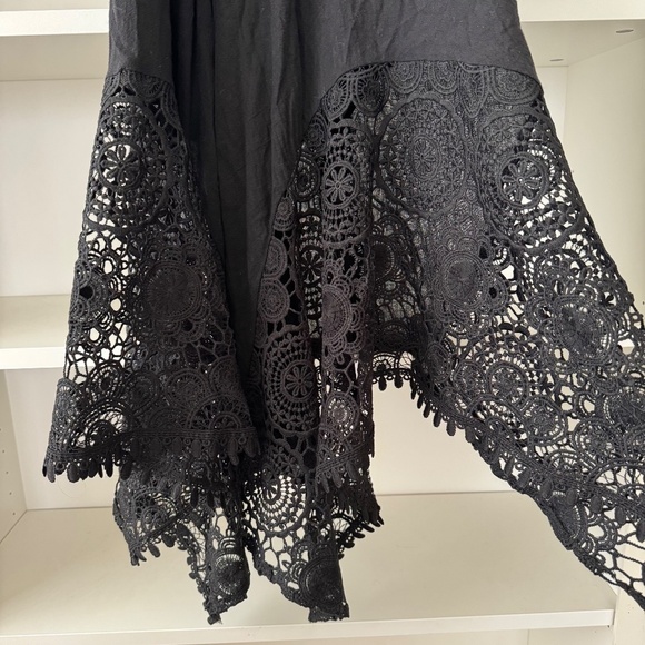 REVOLVE ALE BY ALESANDRA Gauze Lace Dress in Black Sands - Picture 5 of 8